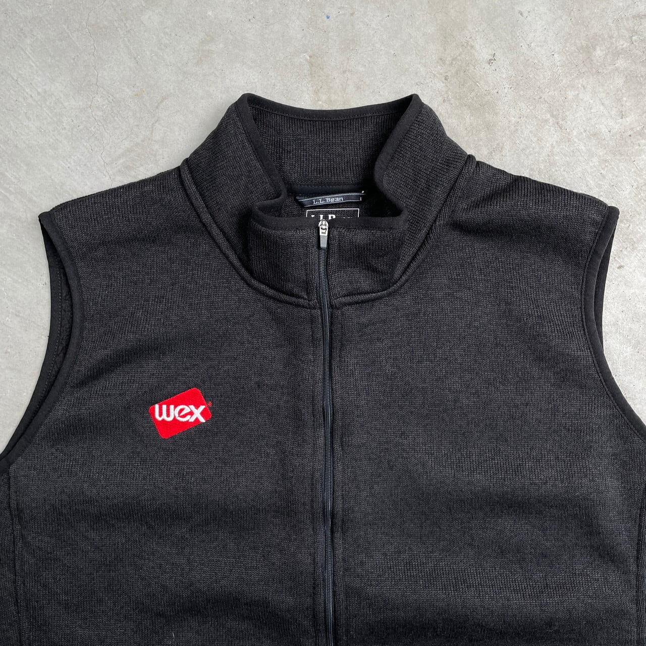 L.L.Bean エルエルビーン ニットフリースベスト 企業ロゴ刺繍 メンズ