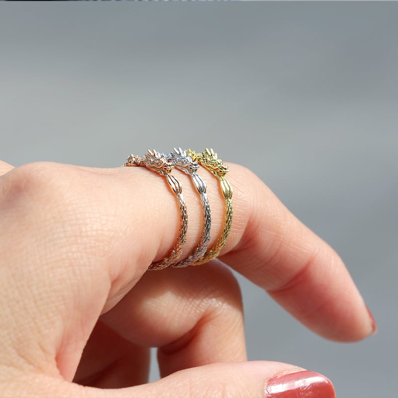 新品 青眼の白龍 リング 指輪 受注生産品 二次受注＞青眼の白龍リング