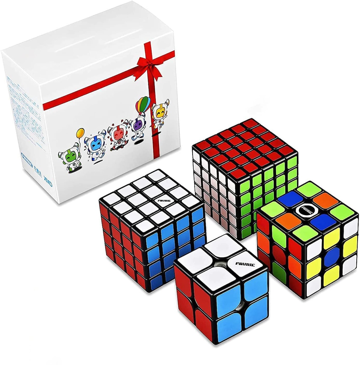 【特価セール】FAVNIC マジックキューブ 魔方 競技専用キューブ 2x2 3x3 セット 回転スムーズ 立体パズル Magic Cube ...