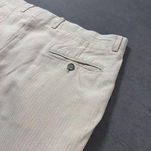 LINEN COTTON trousers W36L30 古着