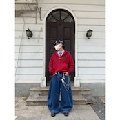 VINTAGE ストリート スプレー加工 ジップパーカー T1863