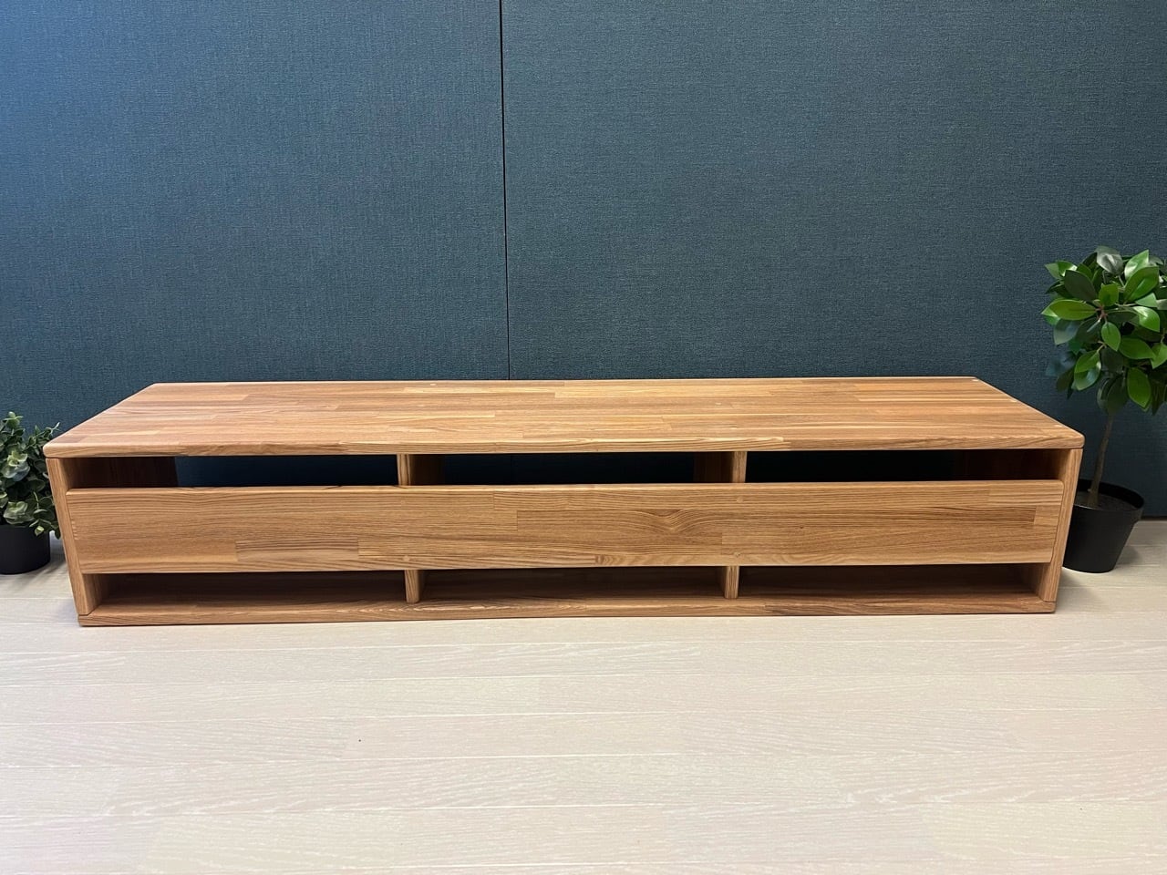 送料無料】 テレビボード ローボード 収納棚 120cm タモ | 栄町工房