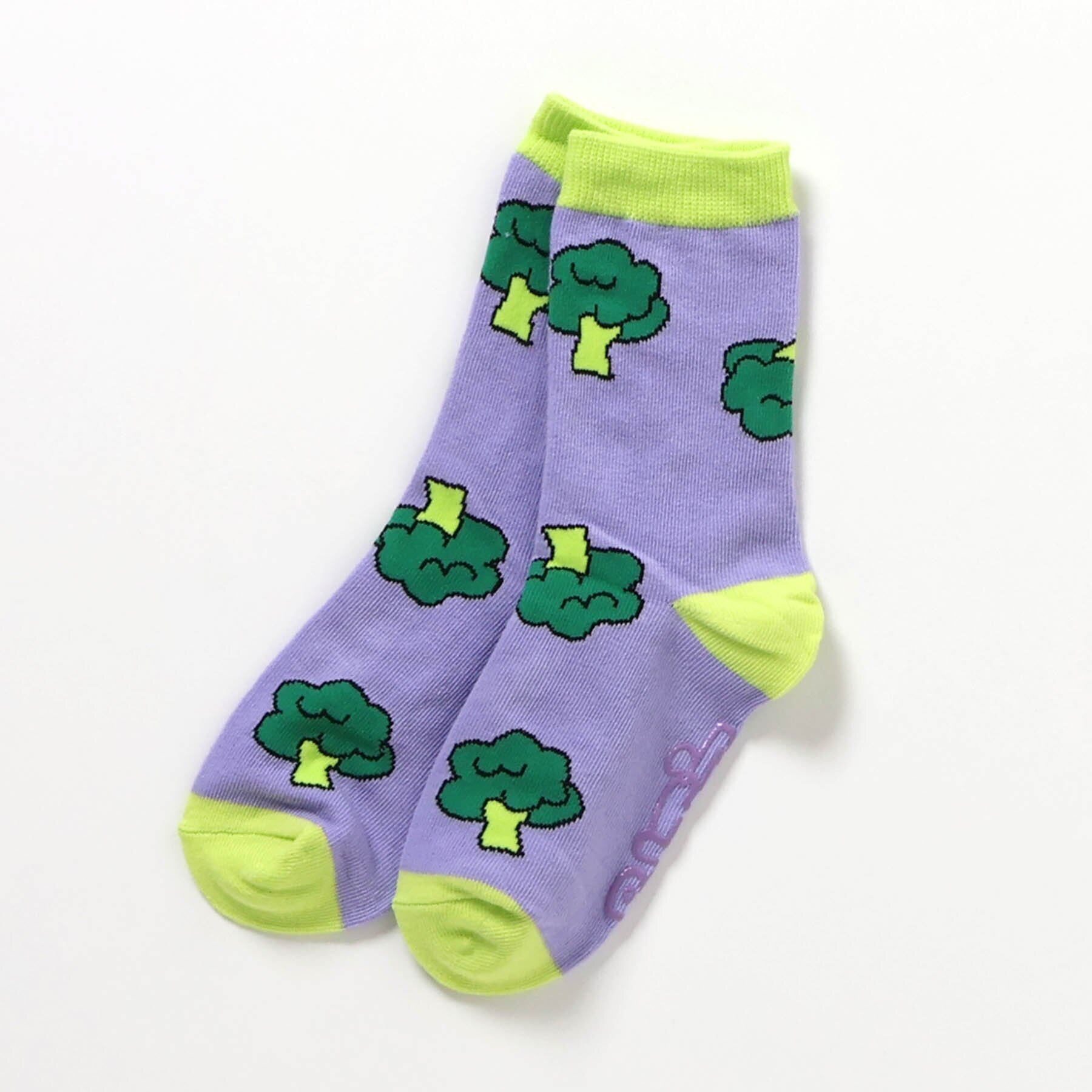 【26AW】F.O ユニーク柄ソックス(13-15/16-18/19-21) ブロッコリー