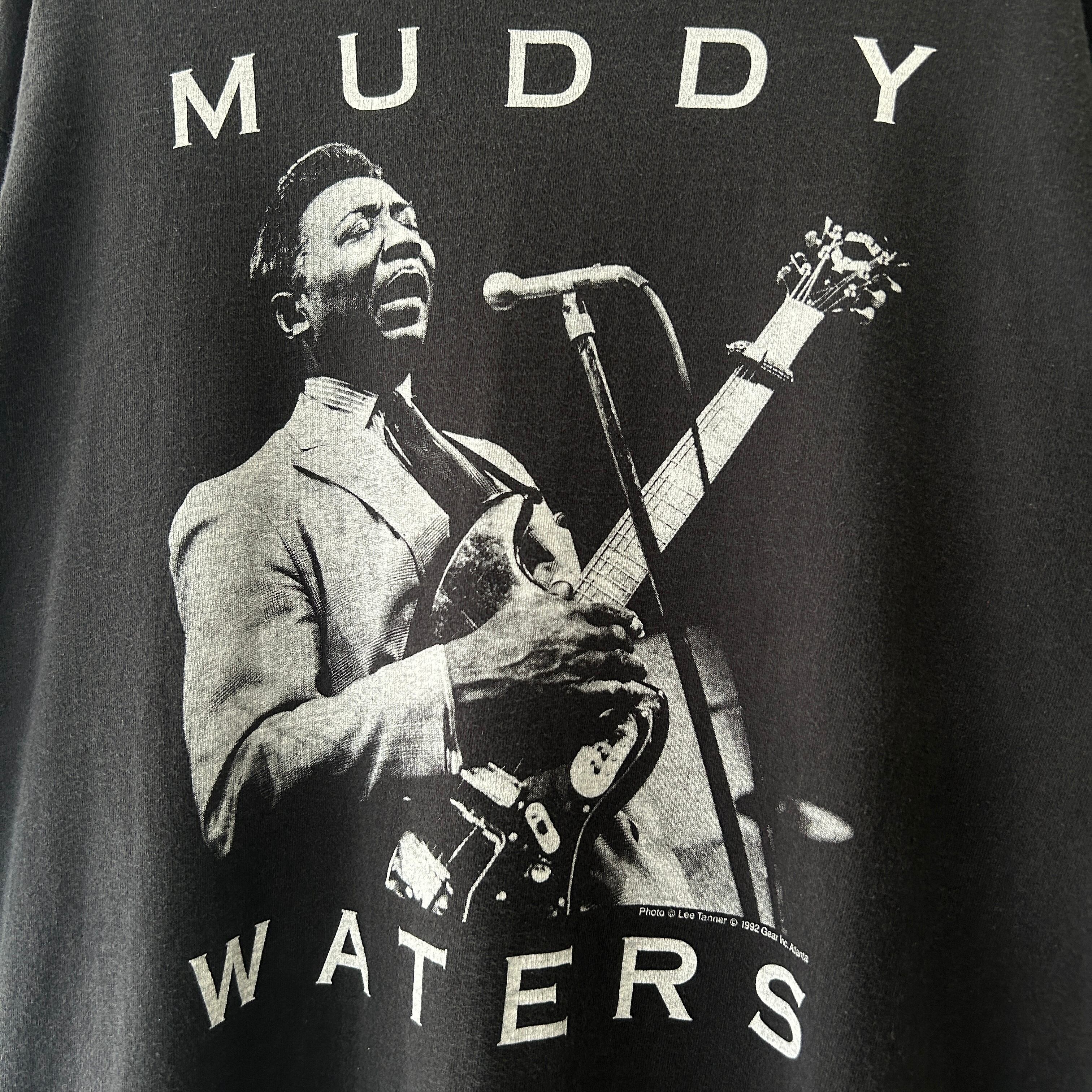 OLD S/S cotton muddy waters print T-shirt made in USA | sober