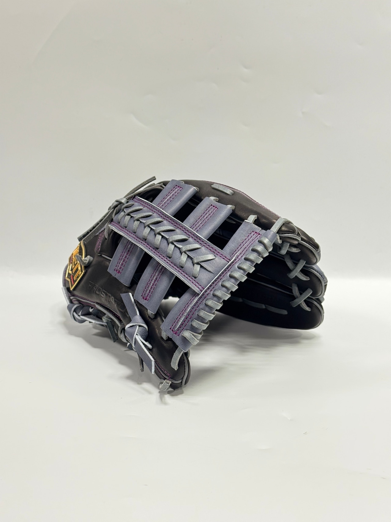 ZETT PROSTATUSーゼットプロステイタス michii supreme order 硬式グローブ ゼットミチイオリジナルグラブ 右投げ用 297型 (中川圭太選手モデル) ブラック/ダークグレー×ダークグレー ・画像4