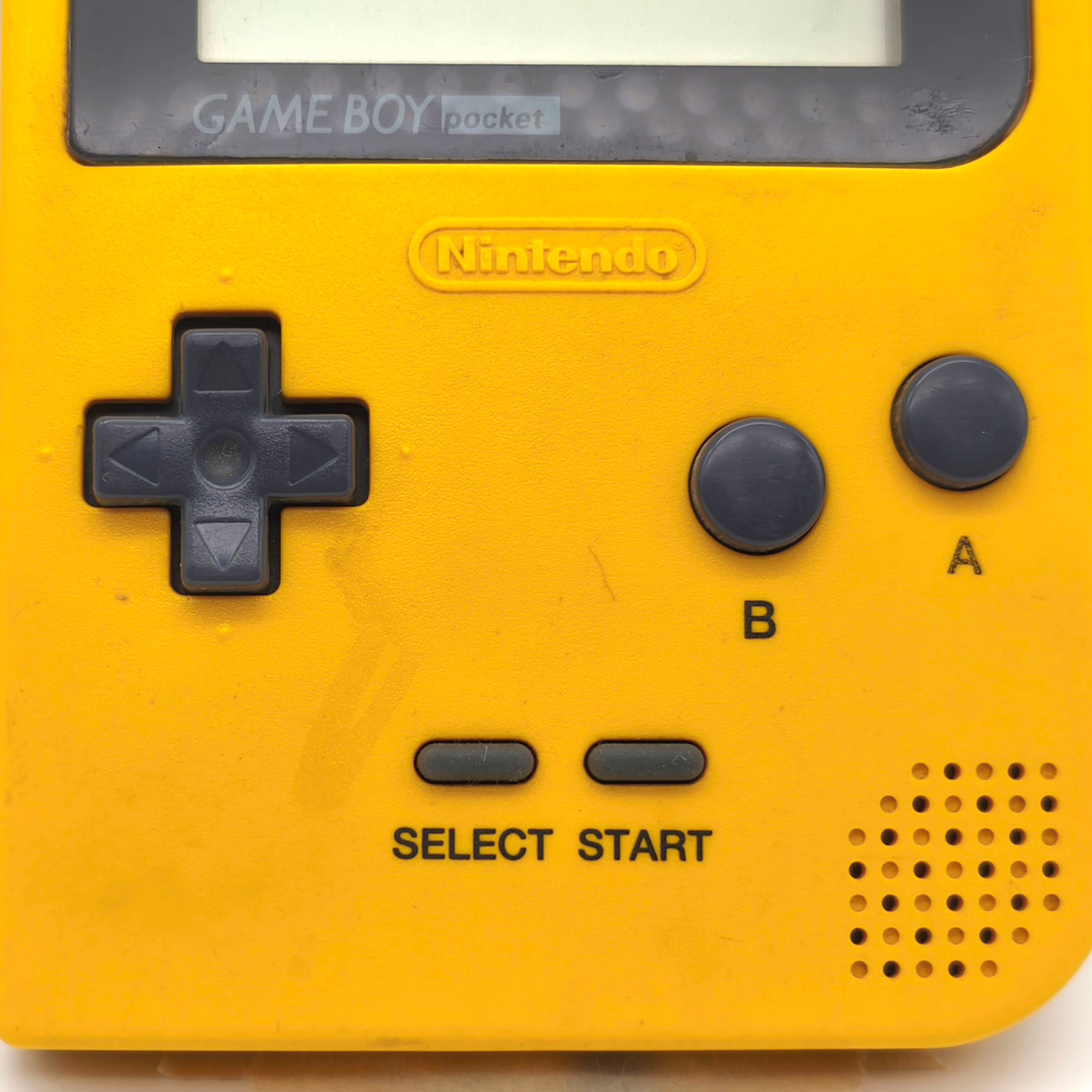 Nintendo(任天堂)・ゲームボーイポケット・GAMEBOY・イエロー・正常
