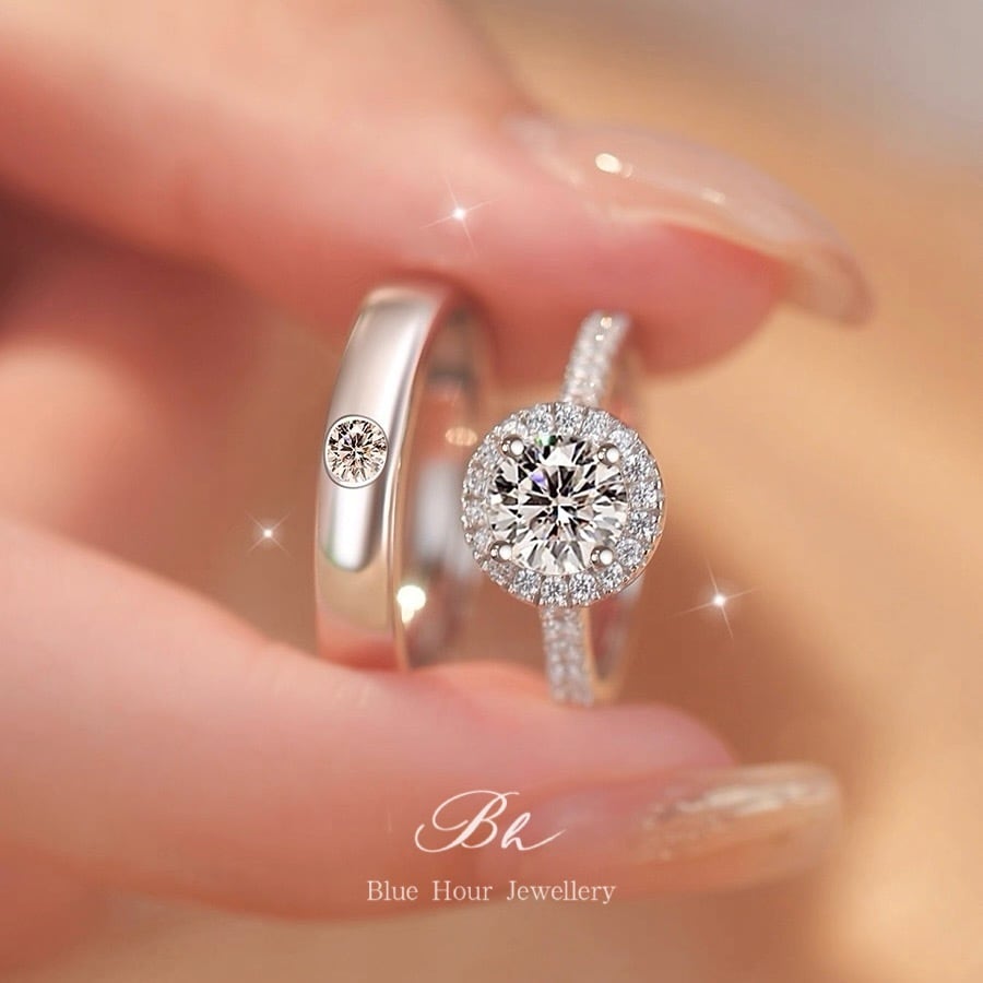 モアッサナイト 2本セット キラキラ シンプル ゴージャス