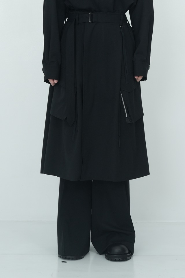 【26AW】Tamme タム / SOUTIEN COLLAR COMBAT SKIRT / スカート
