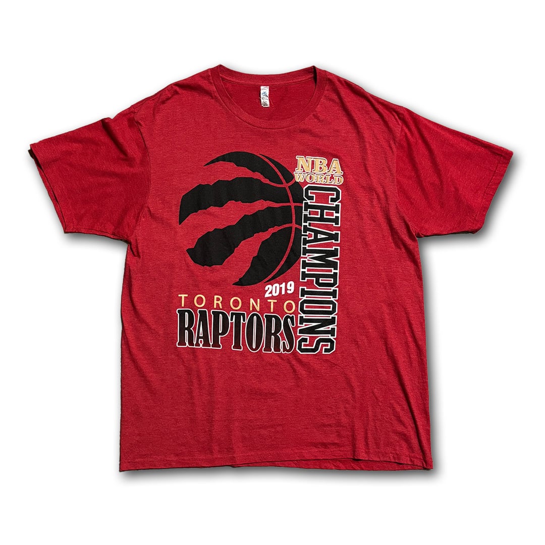 Toronto Raptors -2019 NBA Champions- Printed T-Shirt. MILLTEX