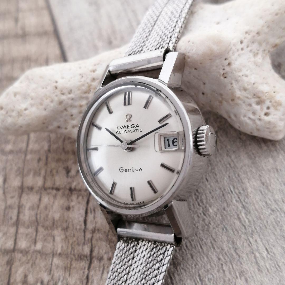 極美品✨オメガ ジュネーブ✨自動巻き ３針 レディース 腕時計