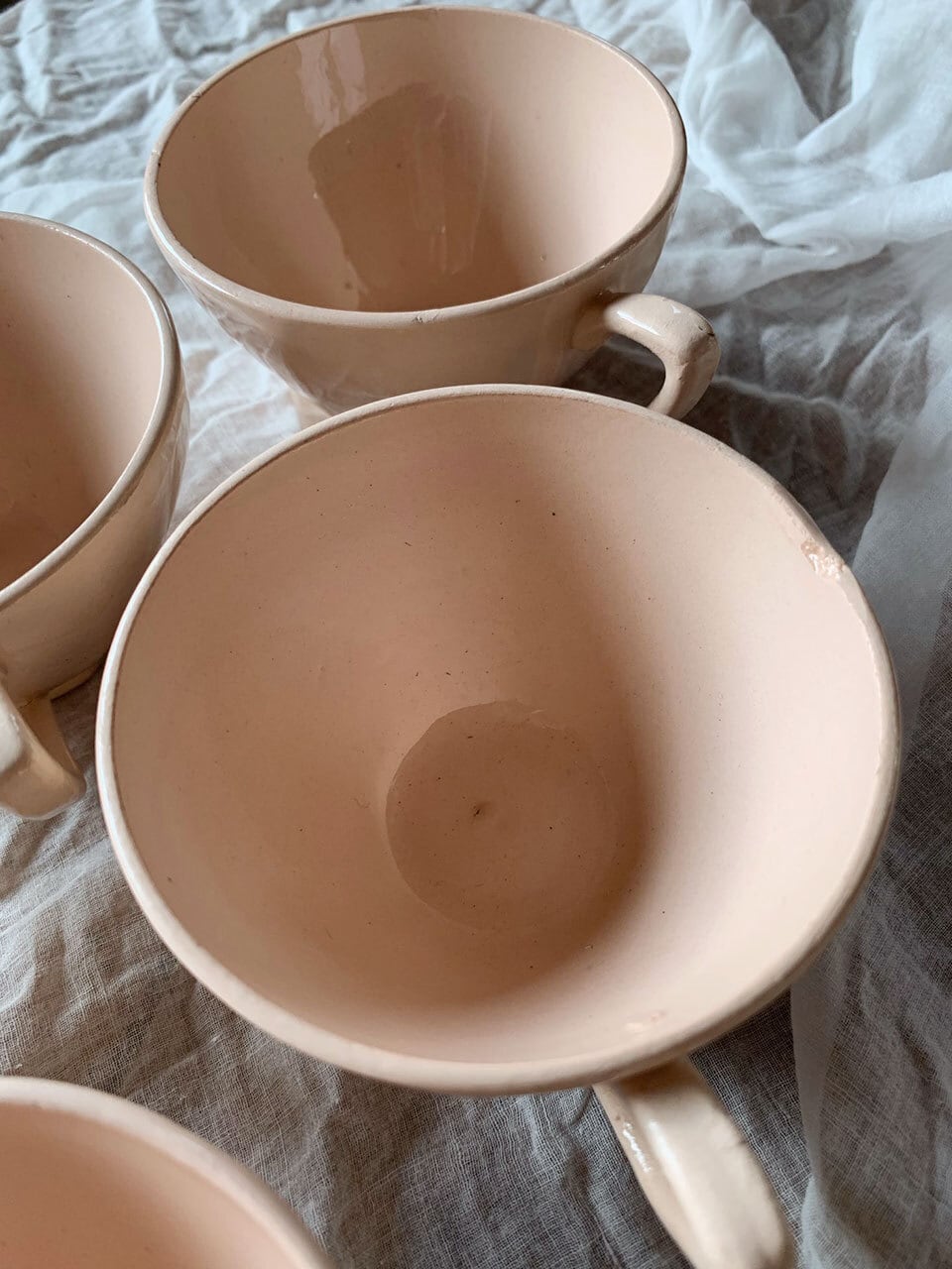 淡いピンクのティーカップ DIGOIN sarreguemines | Brocante de La