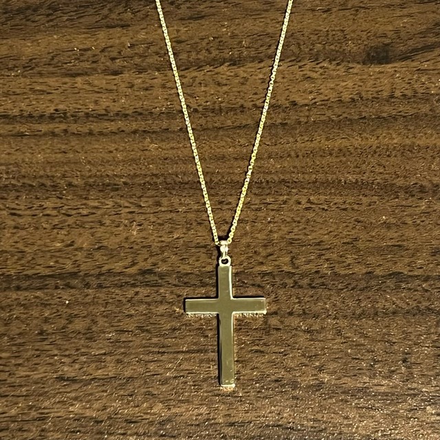 VINTAGE TIFFANY & CO. 18K Gold Cross Pendant Necklace | ヴィンテージ ティファニー 18K ゴールド クロス ペンダント ネックレス