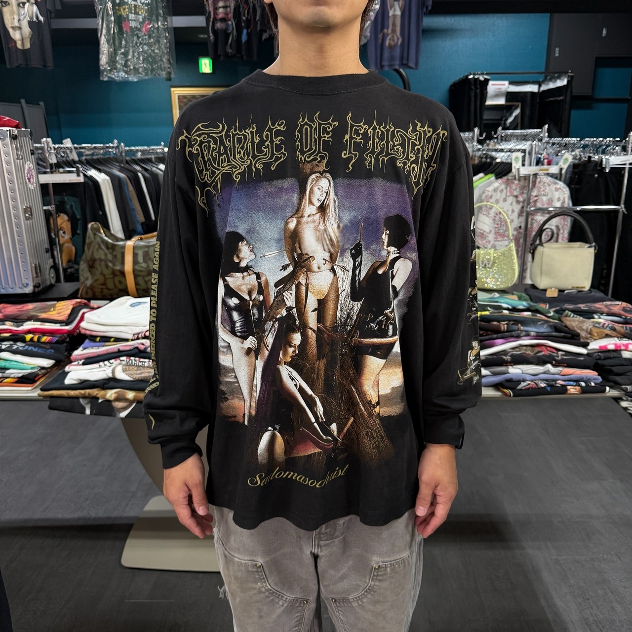 【CRADLE OF FILTH】クレイドル・オブ・フィルス "VAMPEROTICA / SIN TO BE FORGIVEN" 90's Vintage ロングスリーブTシャツ