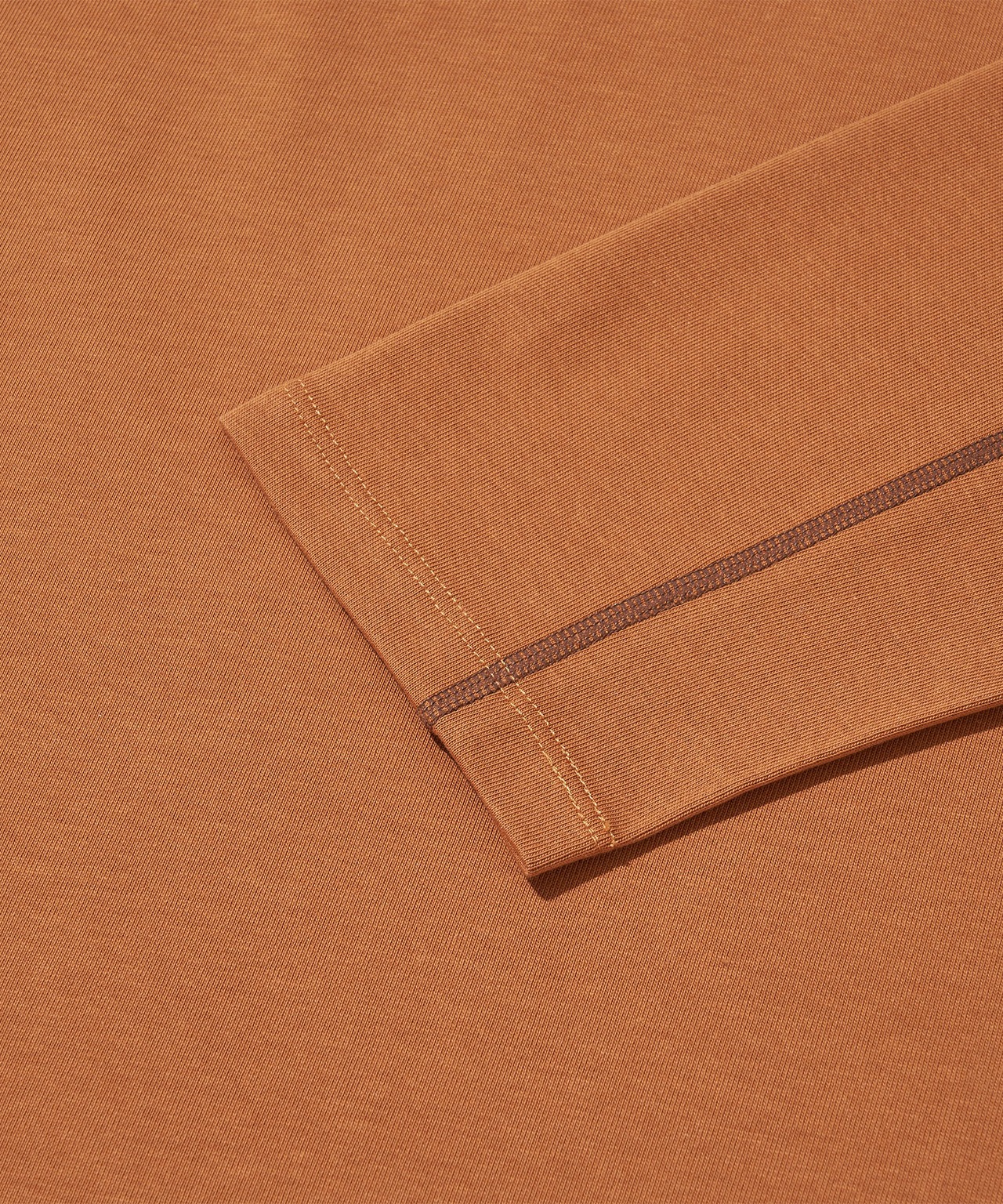 CONTRAST WONDER LONG SLEEVE T-SHIRT_ORANGE