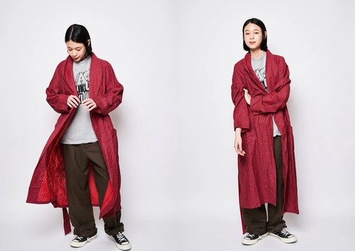 ペイズリー柄　ガウン