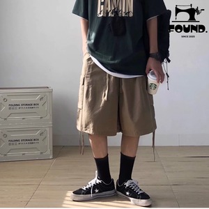 Multi-Pocket Cargo Shorts(FD417)