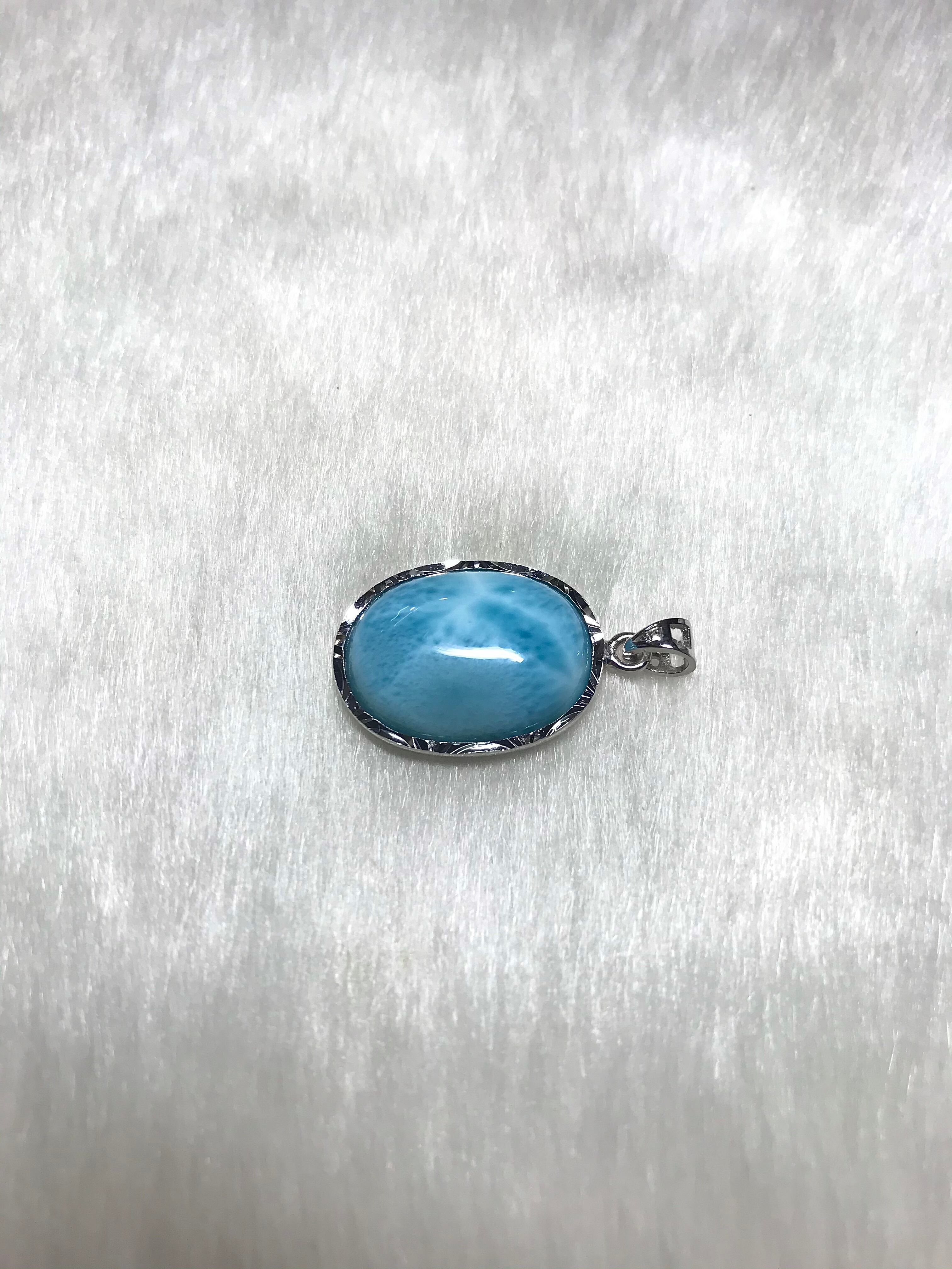 ラリマー　ペンダントトップ　P-2 ドミニカ共和国