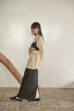 DU250507 layered design straight skirt【T sizeあり】【set up可】【残り僅か】