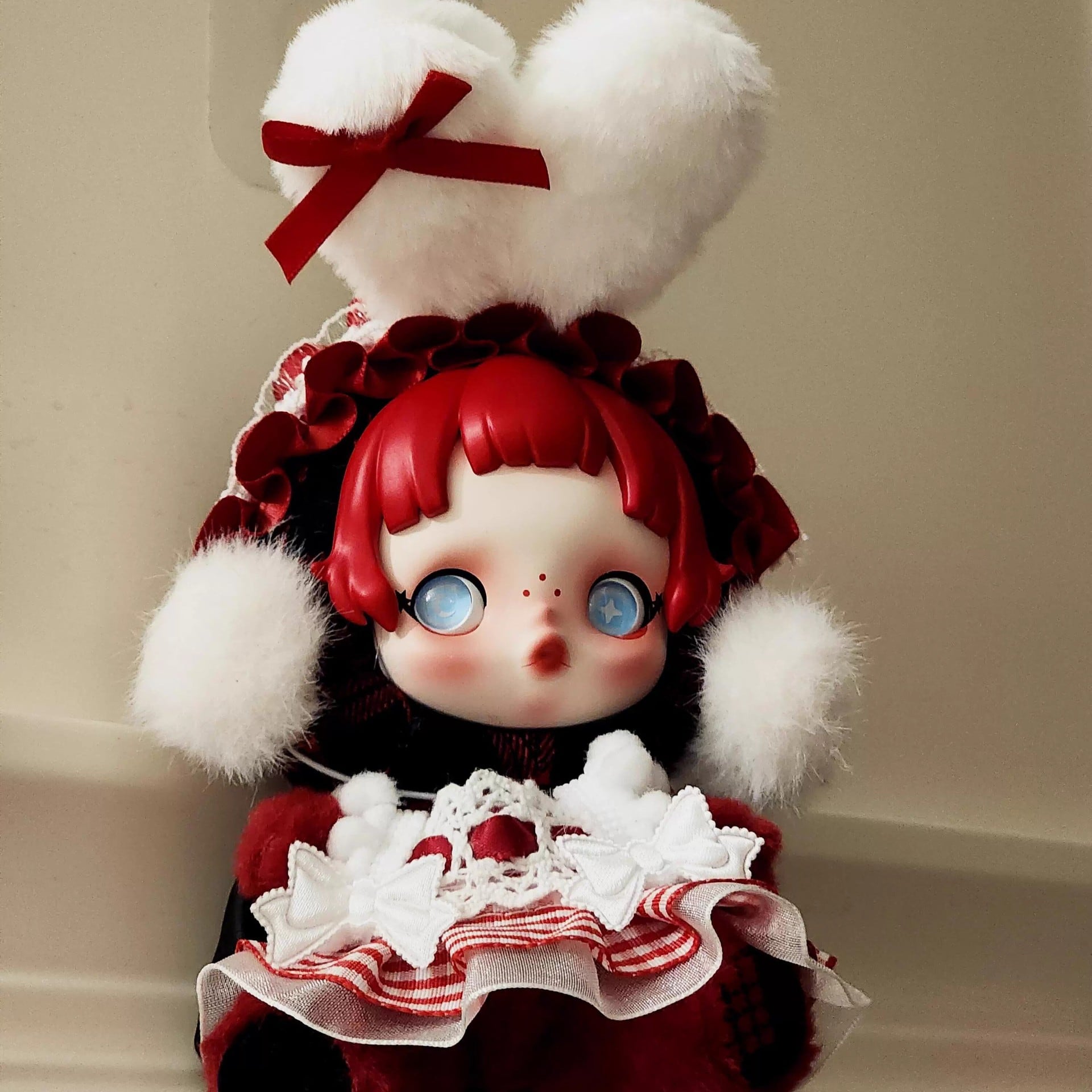 SKULLPANDA用 チェックワンピース+うさ耳ヘアバンド スカルパンダ