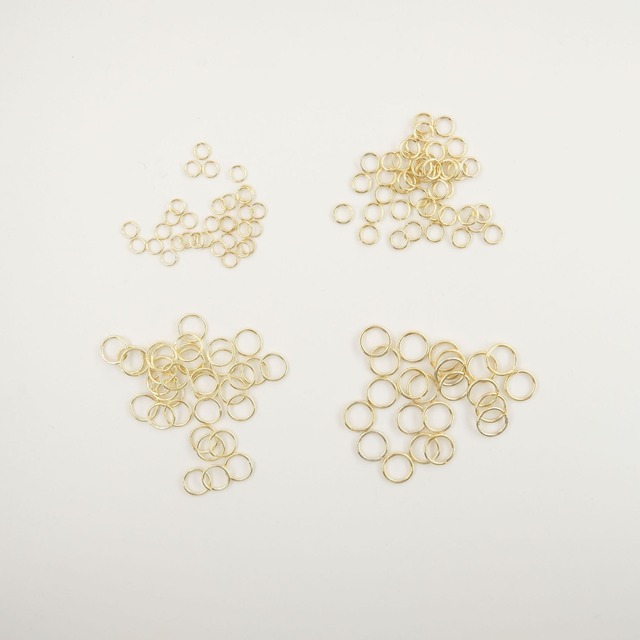 14K・18K真金保色オープンリング DIYアクセサリー