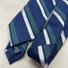 CHAPS VINTAGE TIE ネクタイ　ストライプ　緑青　n-473