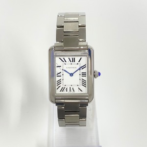 Cartier カルティエ タンクソロSM SS クォーツ ホワイト文字盤 腕時計 レディース 7659-202207