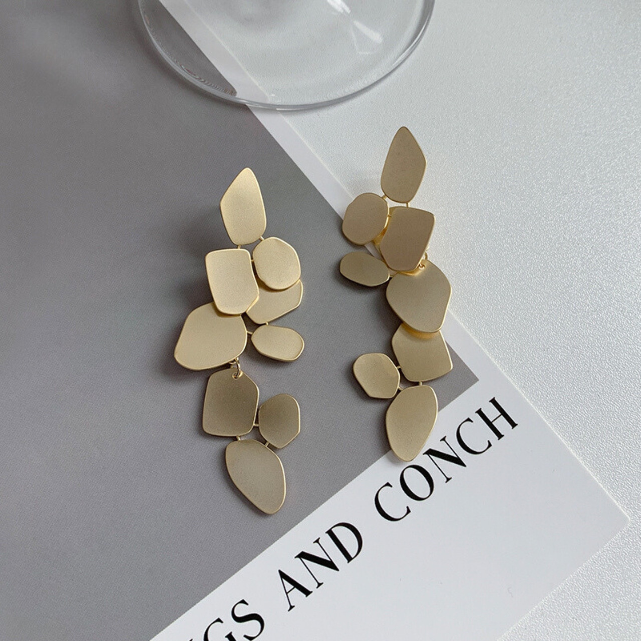 Large earrings T6026