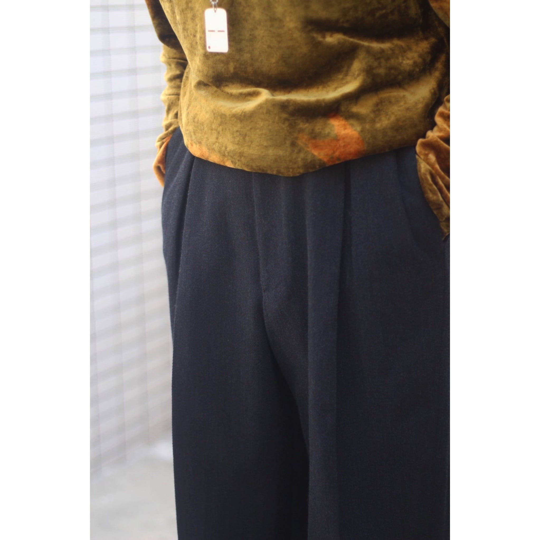 CUBA】1990s GIORGIO ARMANI wool 2tuck slacks-7947- | cv CUBA】1990s GIORGIO ARMANI wool 2tuck slacks-7947- | cv