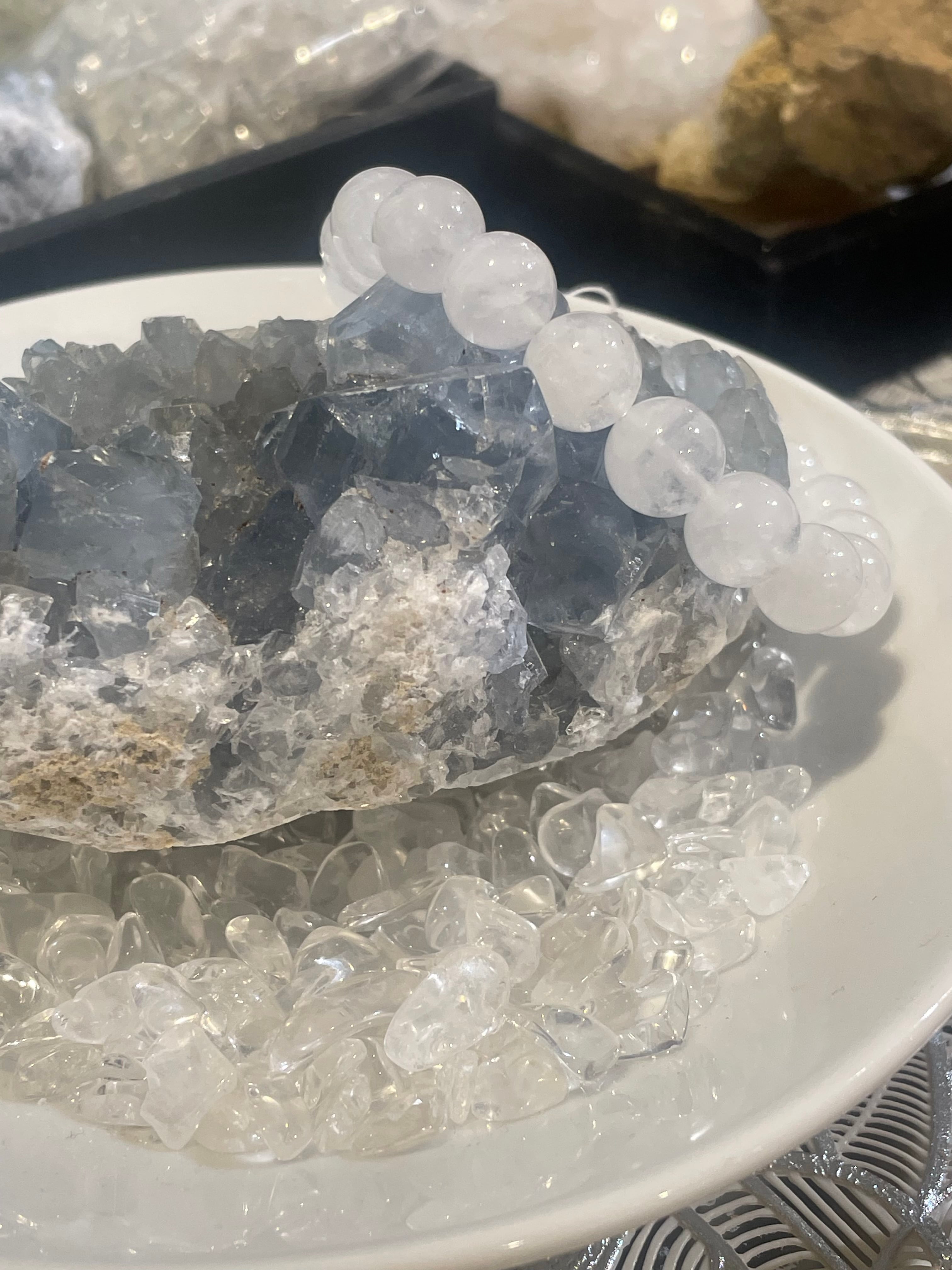 優しいブルーが放つ癒しと浄化力！【セレスタイト】クラスター㉒