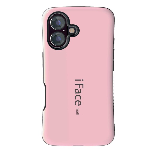 iFace mall iPhone 16 用 ケース ワイヤレス充電 軽量 薄型 アイフェイス モール アイフォン16 カバー ストラップホール 耐衝撃 対応 スマホケース TPU 2重構造 耐摩擦 滑り止め (ローズゴールド, iPhone 16)