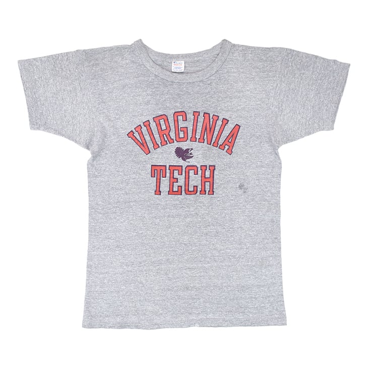 80'S CHAMPION チャンピオン VIRGINIA TECH トリコタグ 88/12 ヴィンテージTシャツ 【M】 @BBD1147 |  ヤング衣料店 powered by BASE