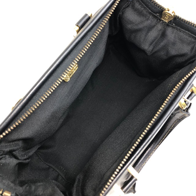 FENDI フェンディ ペカン ショルダーバッグ ブラック PVC 2way マイクロボストン vintage ヴィンテージ オールド aa788r