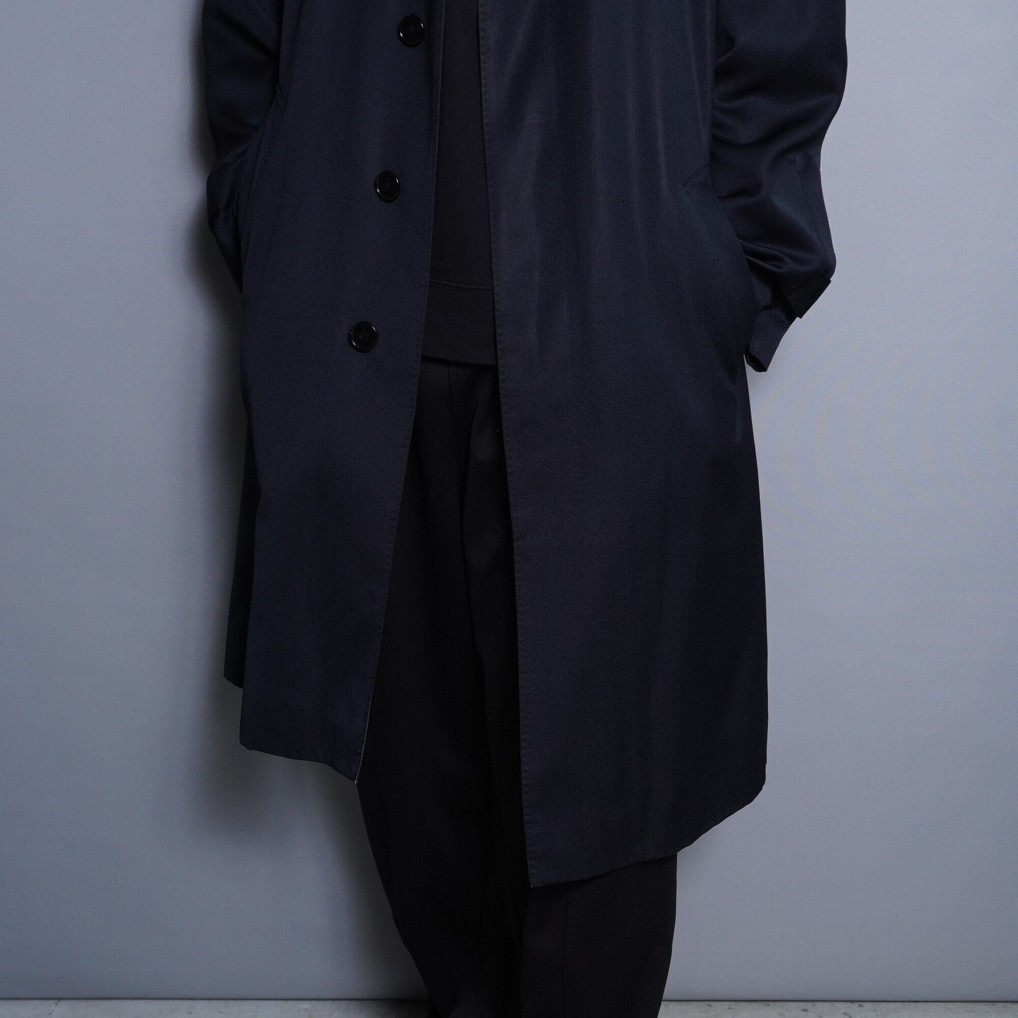 【希少】YVES SAINT LAURENT ウール コート シルク 黒