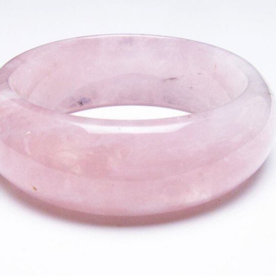 ローズクォーツ バングル 一点物 メール便可 [M便 1/10] 111-37019