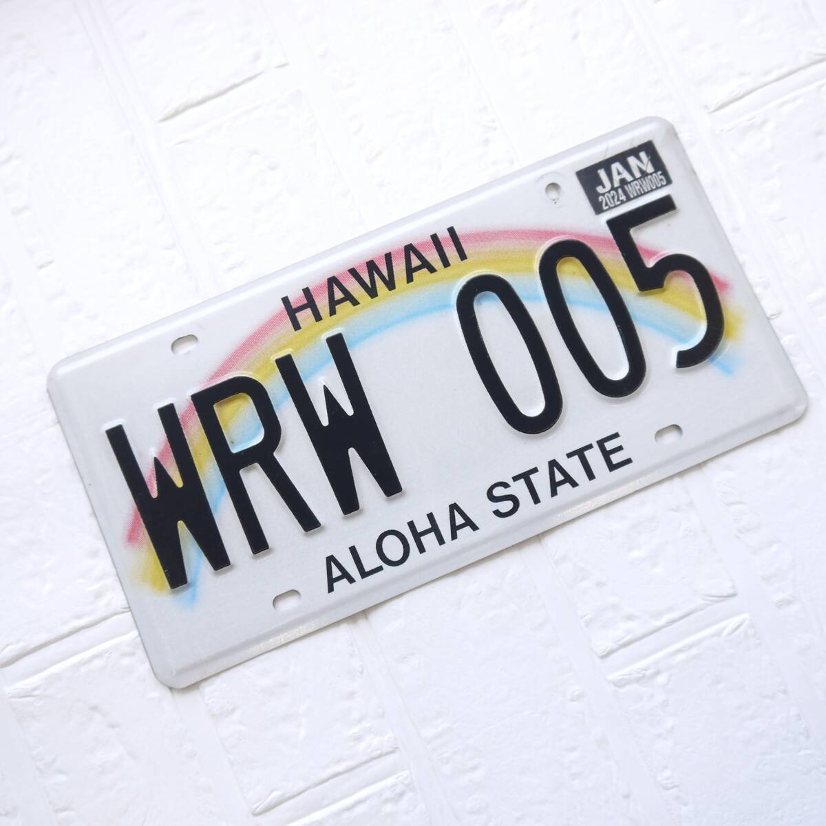 コレクター向け ハワイ 仮ナンバー ナンバープレート 本物 Hawaii 激
