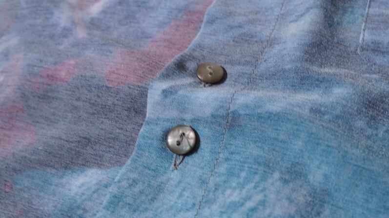 Jupiter water surface pale tone pattern rayon shirt