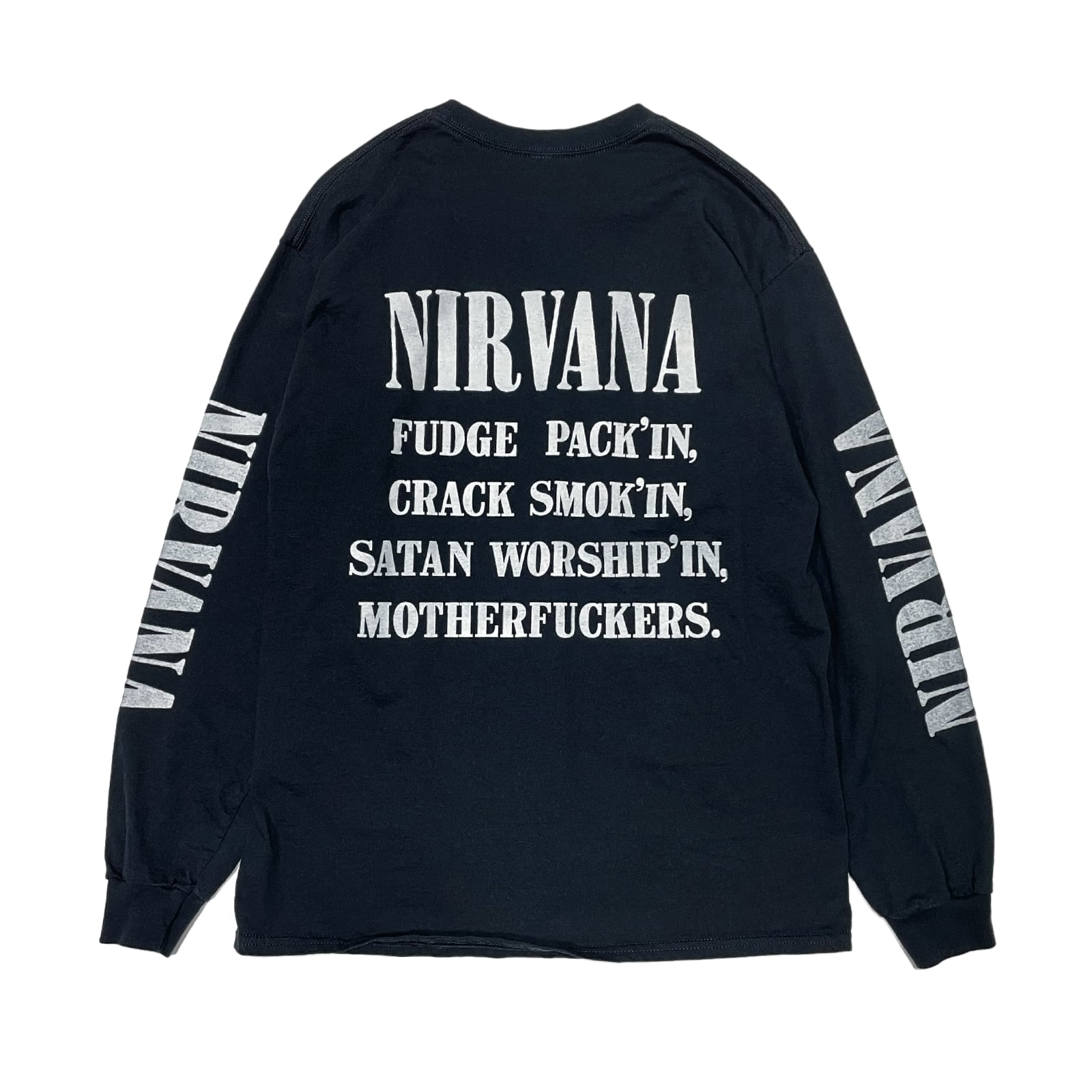NIRVANA 「ニルヴァーナ」「BLEACH」 バンドTシャツ ロックTシャツ 袖