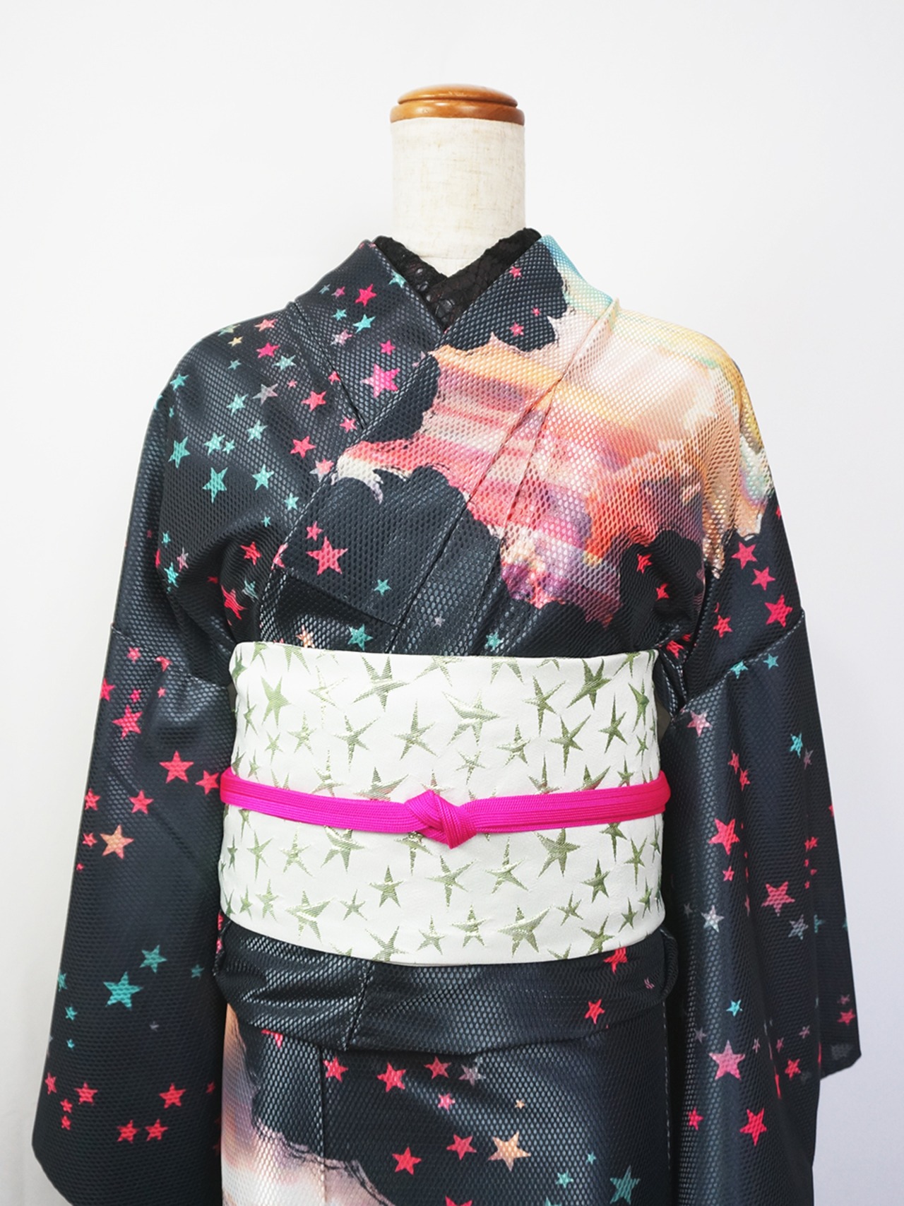 【受注商品】Rumi Rockきもの「バーズアイ ぺルセポネの春」　[A946]