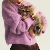 【2color】光をすくうふわふわショートカーディガン 《P0307》