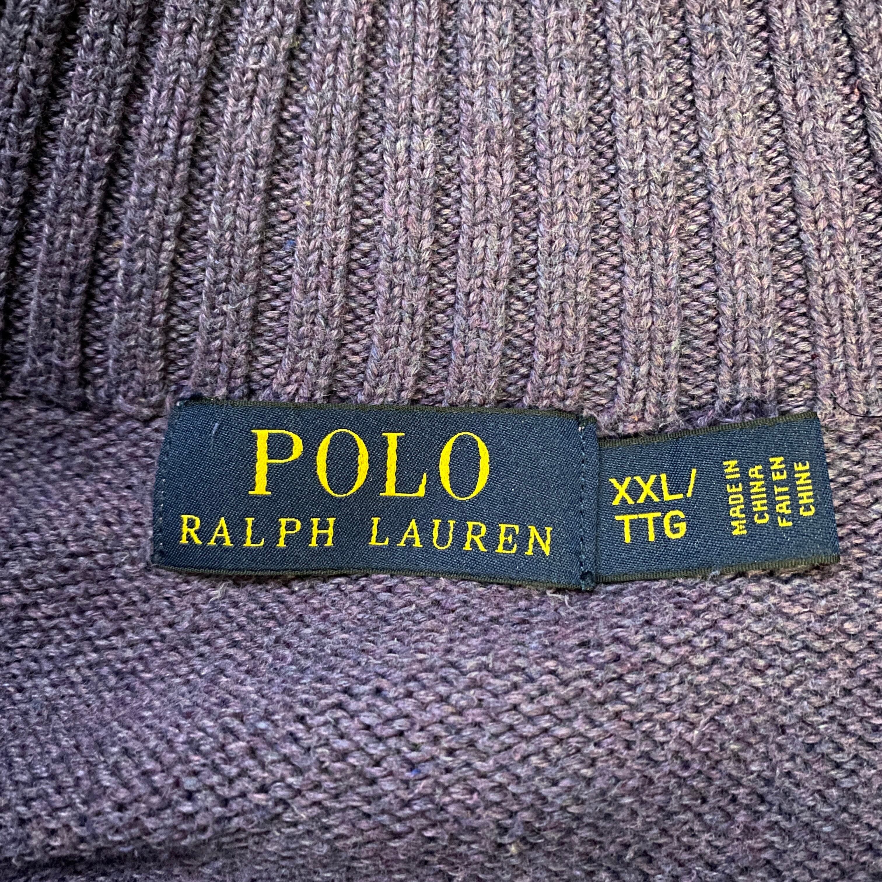 ラルフローレン ハーフジップ ビッグサイズ ニット セーター ロゴ USA