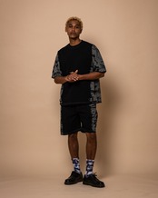 黒染めタイダイ半袖Tシャツ　DAIJYA 大蛇