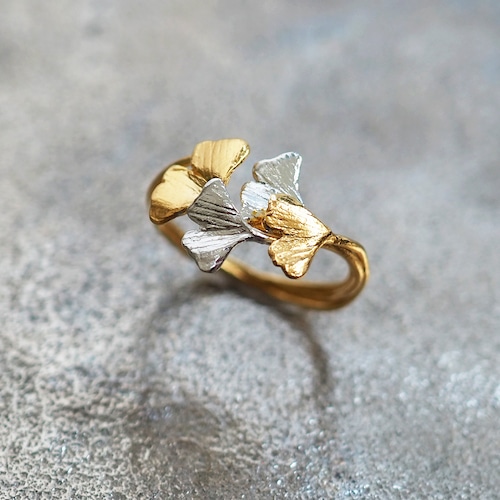 銀杏のリング(silver×gold) 銀杏のリング(silver×gold)