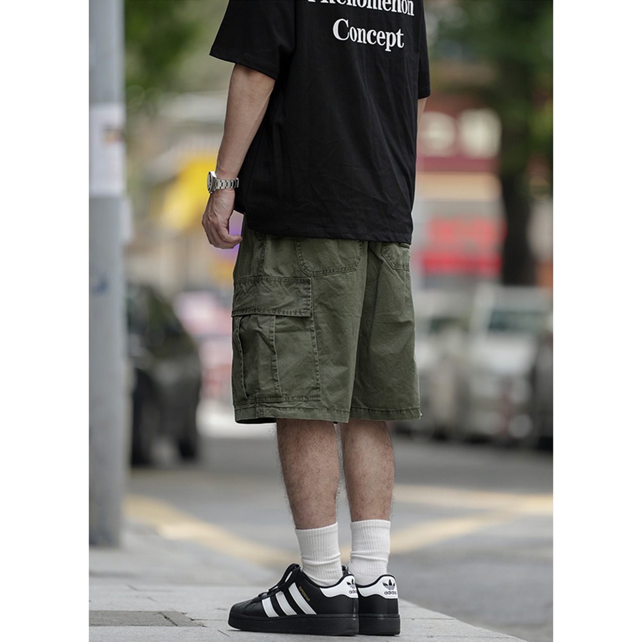 Cargo pocket half pants 0642 - 9