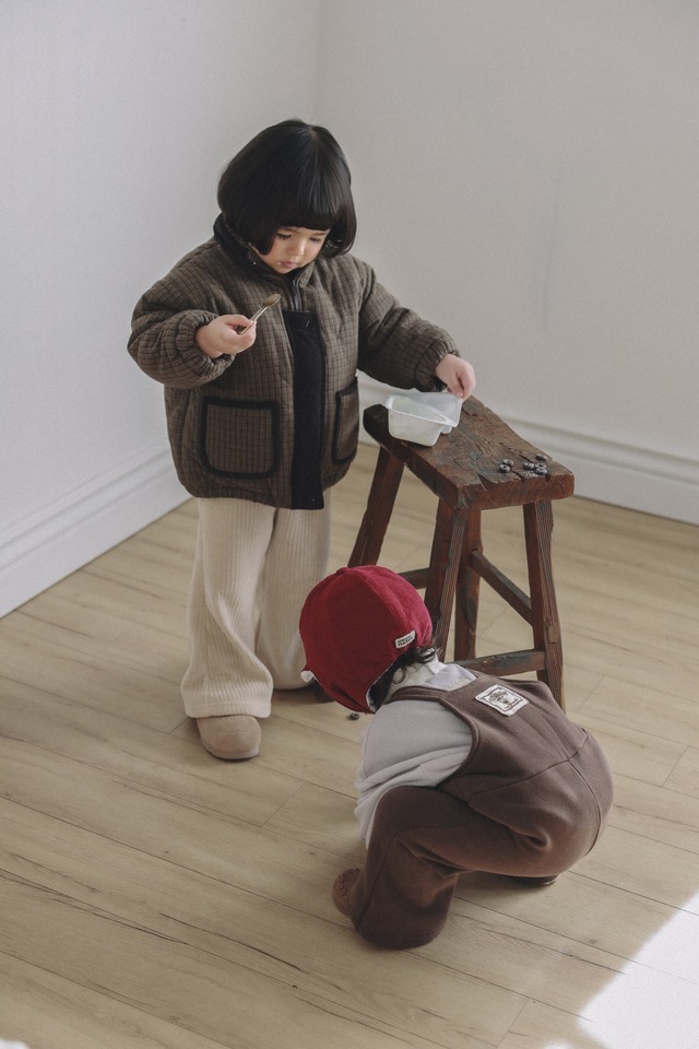 予約⌇onu/ Fleece-lined sweat overalls
