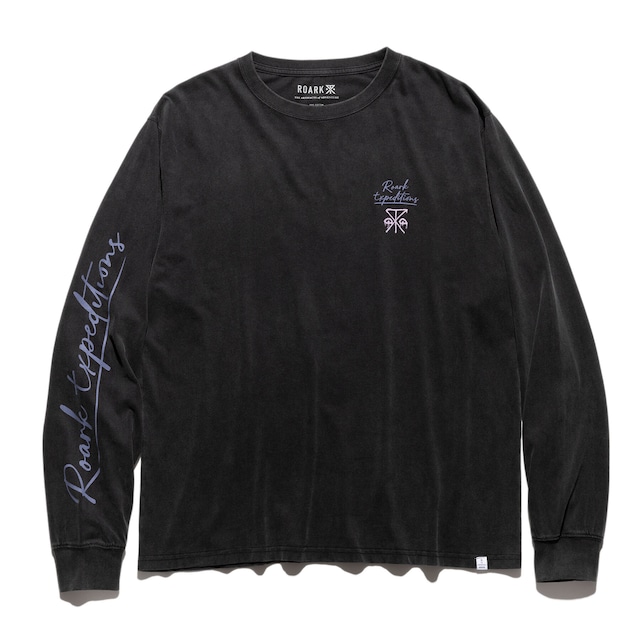 【ROARK】"EXPEDITIONS PHOTO" WELL WORN L/S TEE / BLACK