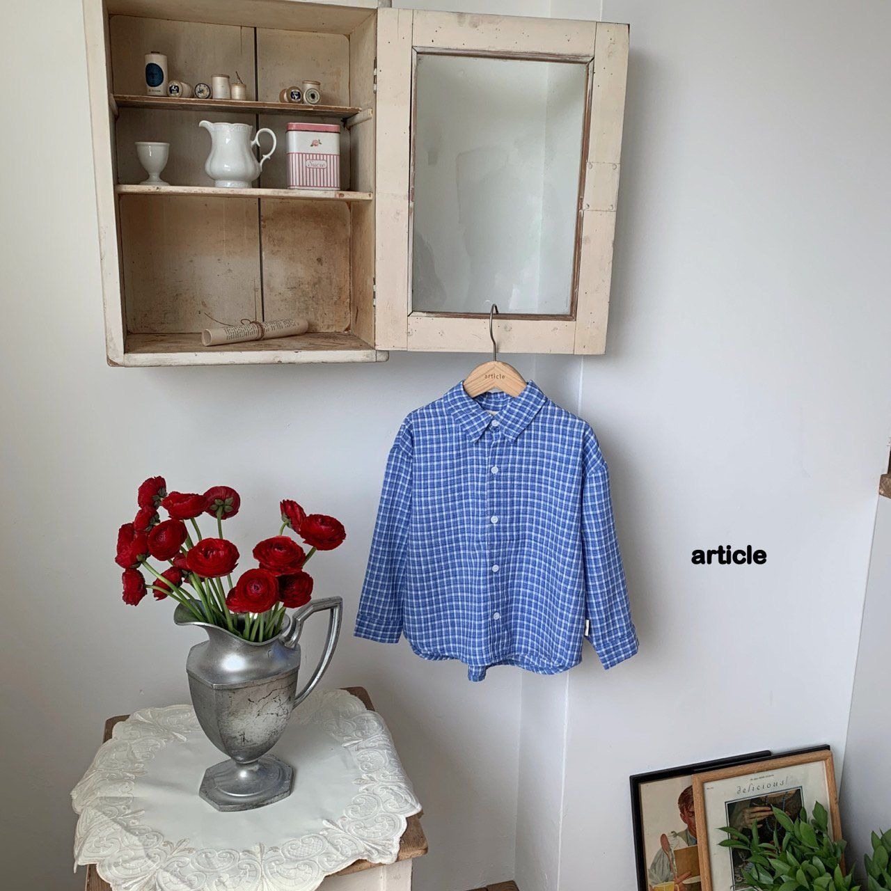 [article] Linen check shirt / [아티클] 린넨체크남방