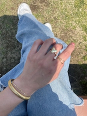 S925 hoso double line ring
