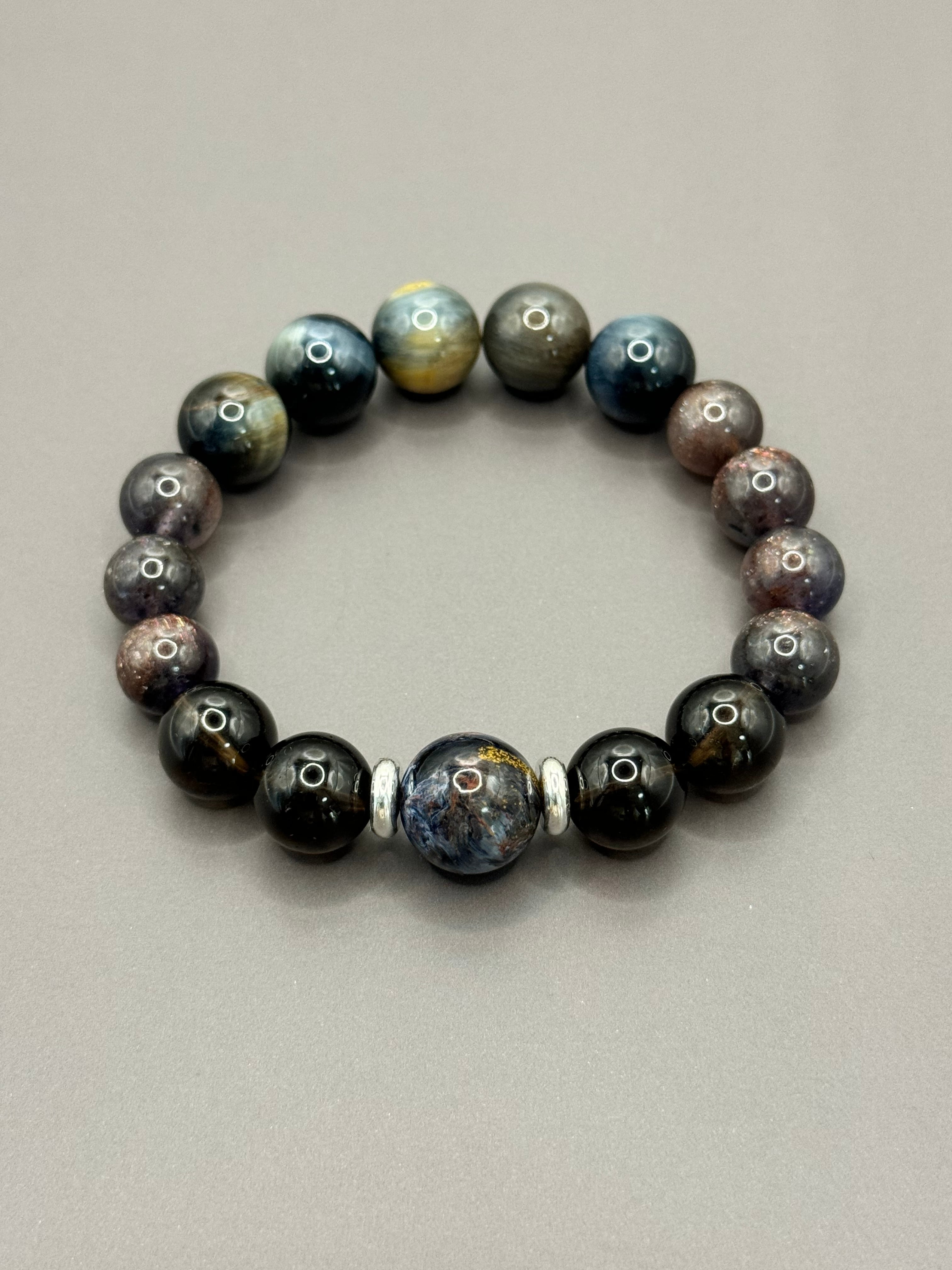 39]ピーターサイト/アイオライト/カラフルタイガーアイ/スモーキー