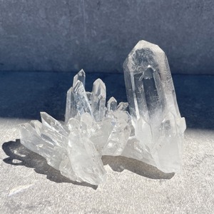ゼッカ産水晶 クリアクォーツクラスター03◇スターブラリークォーツ/ヴィジョンクォーツ/ゼコデソーザ(ゼカデソーザ)産