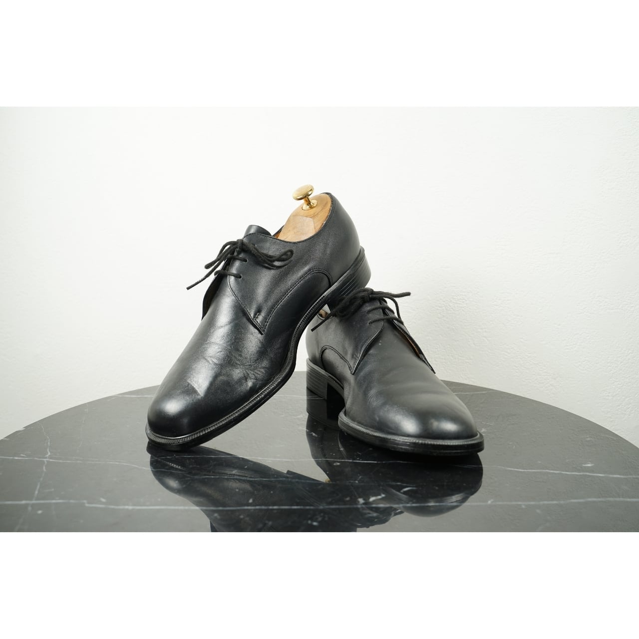 ドイツ軍 オフィサーシューズ プレーントゥ ラバーソール 27cm表記|SS44